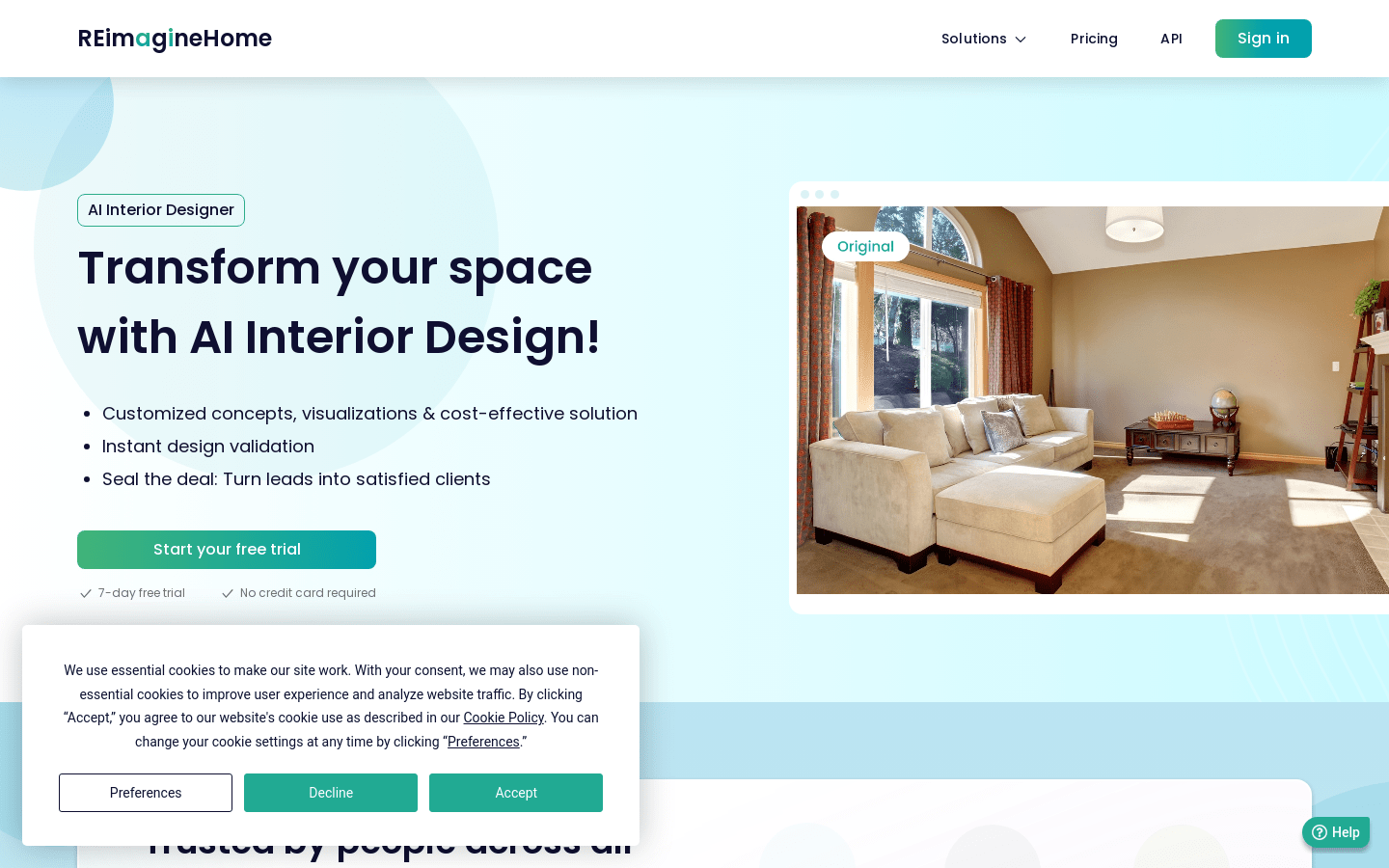 AI Interior Designer By REimagineHome