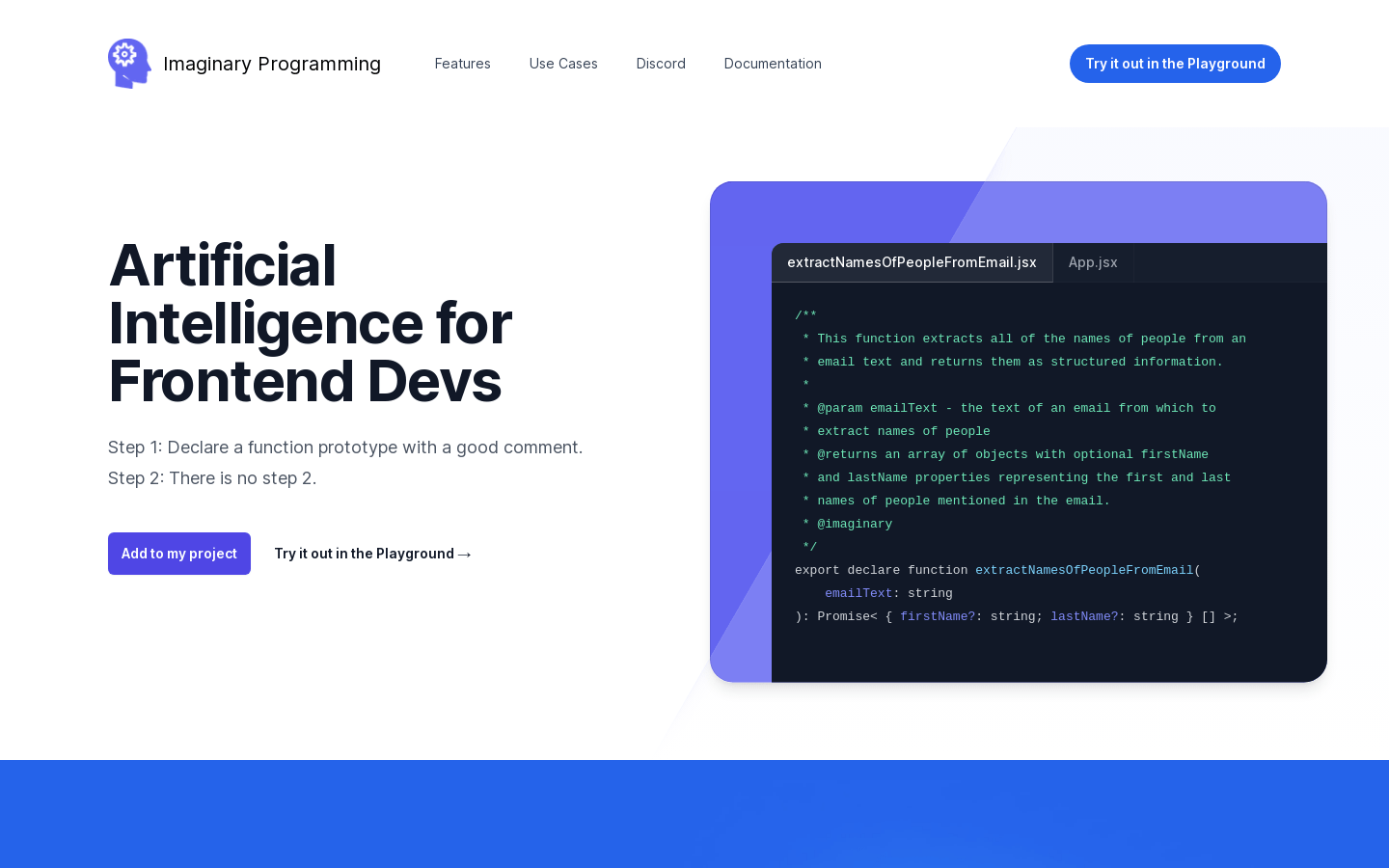 Imaginary Programming