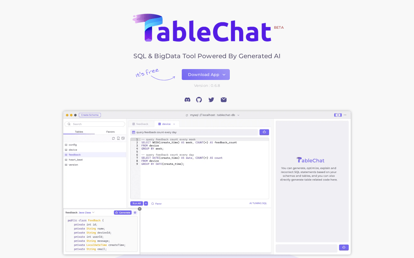 Tablechat
