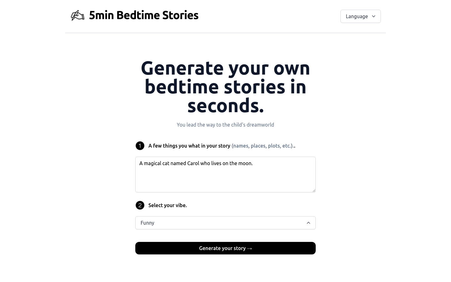 5 Minute Bedtime Stories