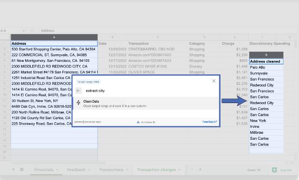 AI Copilot For Sheets By Arcwise